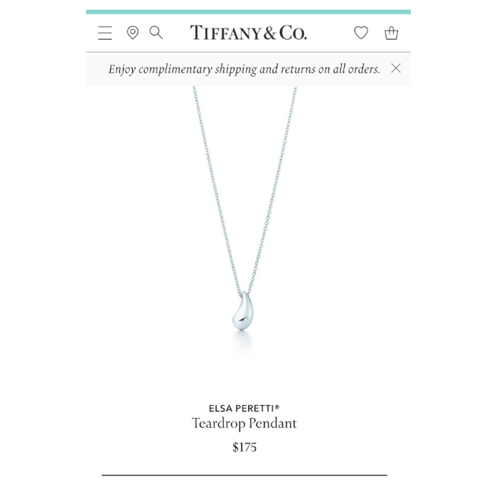 Tiffany & Co. Teardrop necklace